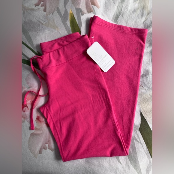 ❗️CLEAROUT❗️ NWT! GAP body fit pink straight wide-leg CUSTOMIZABLE SWEATPANTS XS - Picture 2 of 5
